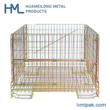 Wholesale Space Saving Galvanized Steel Wire Mesh Container for Wine